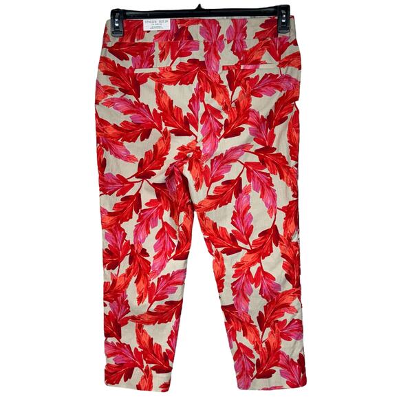 Chico’s SZ 2R (12R) Brigitte Slim Leg Crop Pants So Slimming Feather Pull-On New - Picture 3 of 7